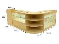 Conjunto de BalcÃµes Comerciais com Luz LED 