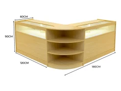 Conjunto de BalcÃµes Comerciais com Luz LED 