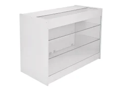Conjunto de balcão Capricórnio em branco brilhante