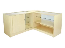 Conjunto de balcÃ£o de loja e exposiÃ§Ã£o de varejo Jupiter Maple
