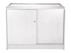 Conjunto de balcÃ£o Pegasus em branco brilhante