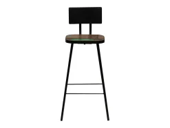 Conjunto de bar 3 pcs madeira recuperada maciça multicor