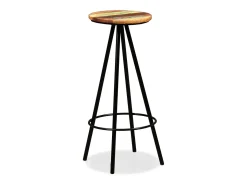 Conjunto de bar 3 pcs madeira recuperada maciça