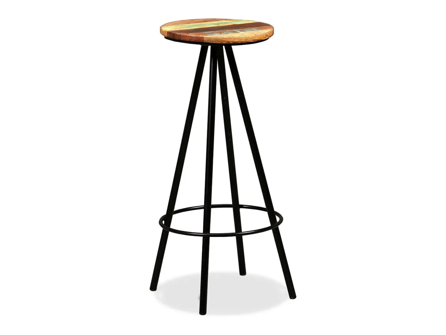 Conjunto de bar 3 pcs madeira recuperada maciça