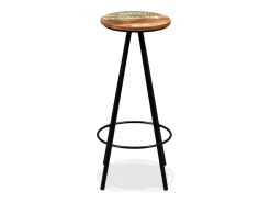 Conjunto de bar 3 pcs madeira recuperada maciça