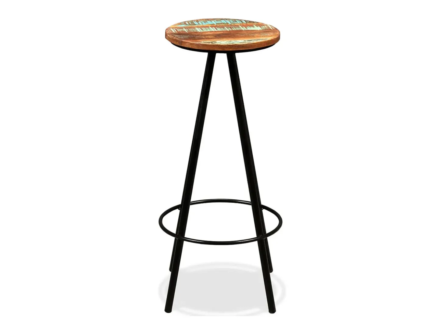 Conjunto de bar 3 pcs madeira recuperada maciça
