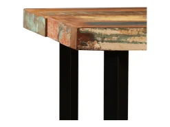 Conjunto de bar 7 pcs madeira recuperada maciça
