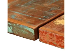 Conjunto de bar 7 pcs madeira recuperada maciça
