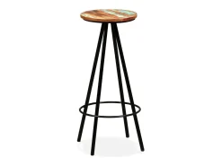 Conjunto de bar 7 pcs madeira recuperada maciça