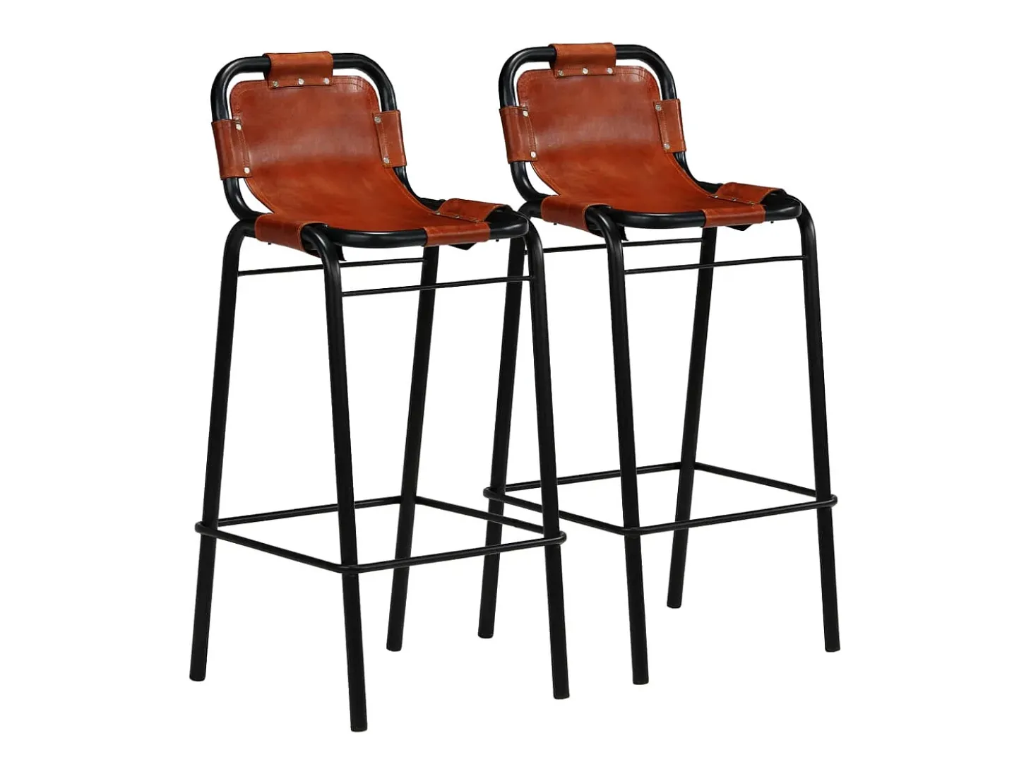 Conjunto de bar 3 pcs madeira recuperada + couro cabra genuíno