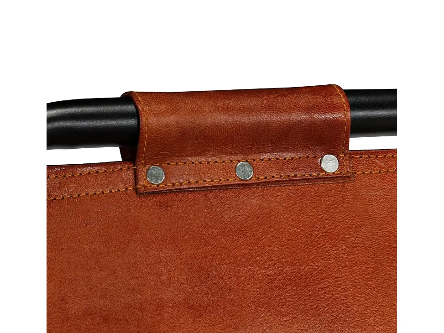 Conjunto de bar 3 pcs madeira recuperada + couro cabra genuíno
