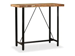 Conjunto de bar 5 pcs madeira recuperada maciça