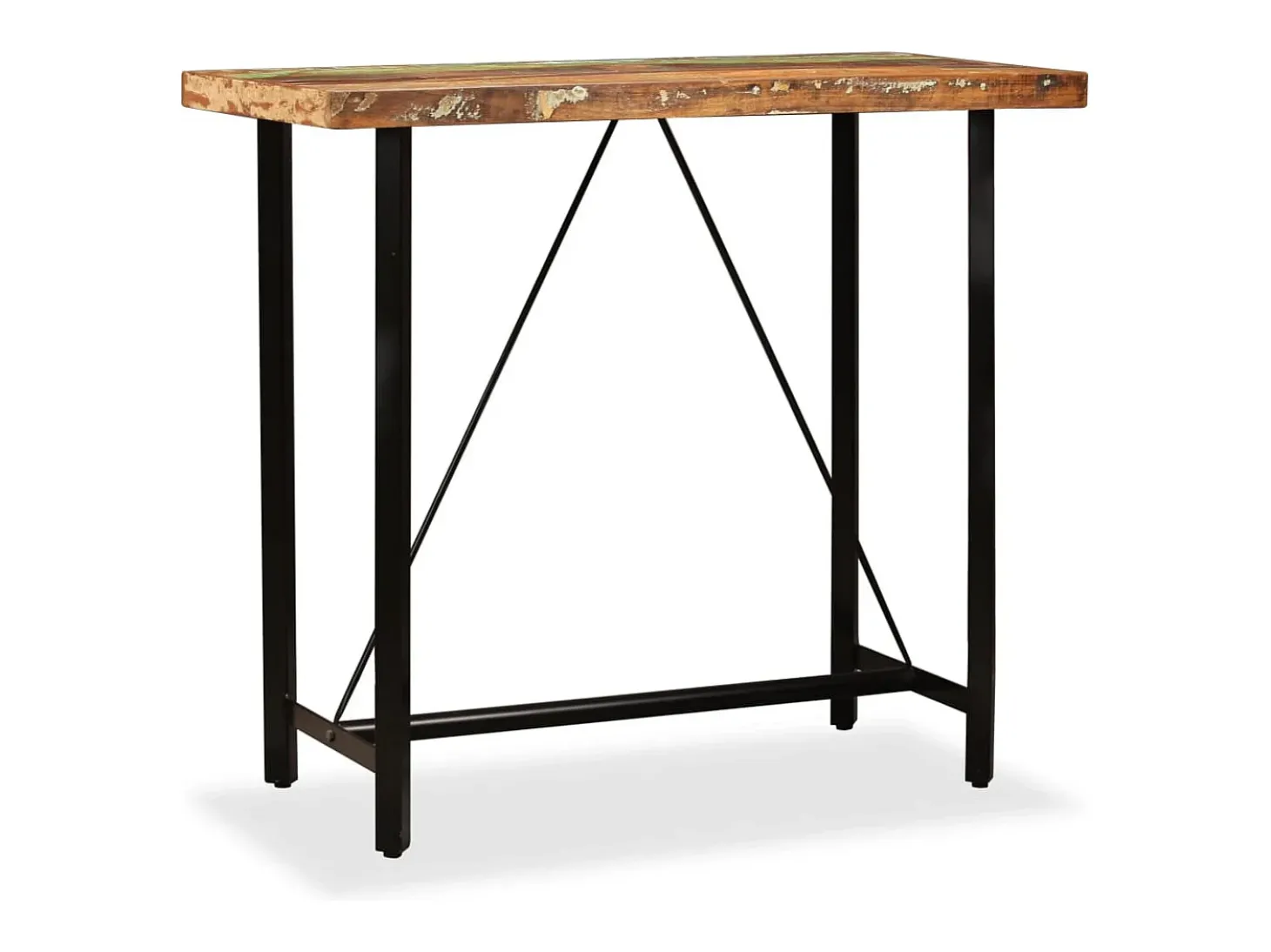 Conjunto de bar 5 pcs madeira recuperada maciça