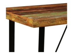 Conjunto de bar 5 pcs madeira recuperada maciça