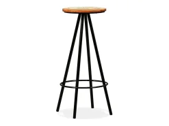 Conjunto de bar 5 pcs madeira recuperada maciça
