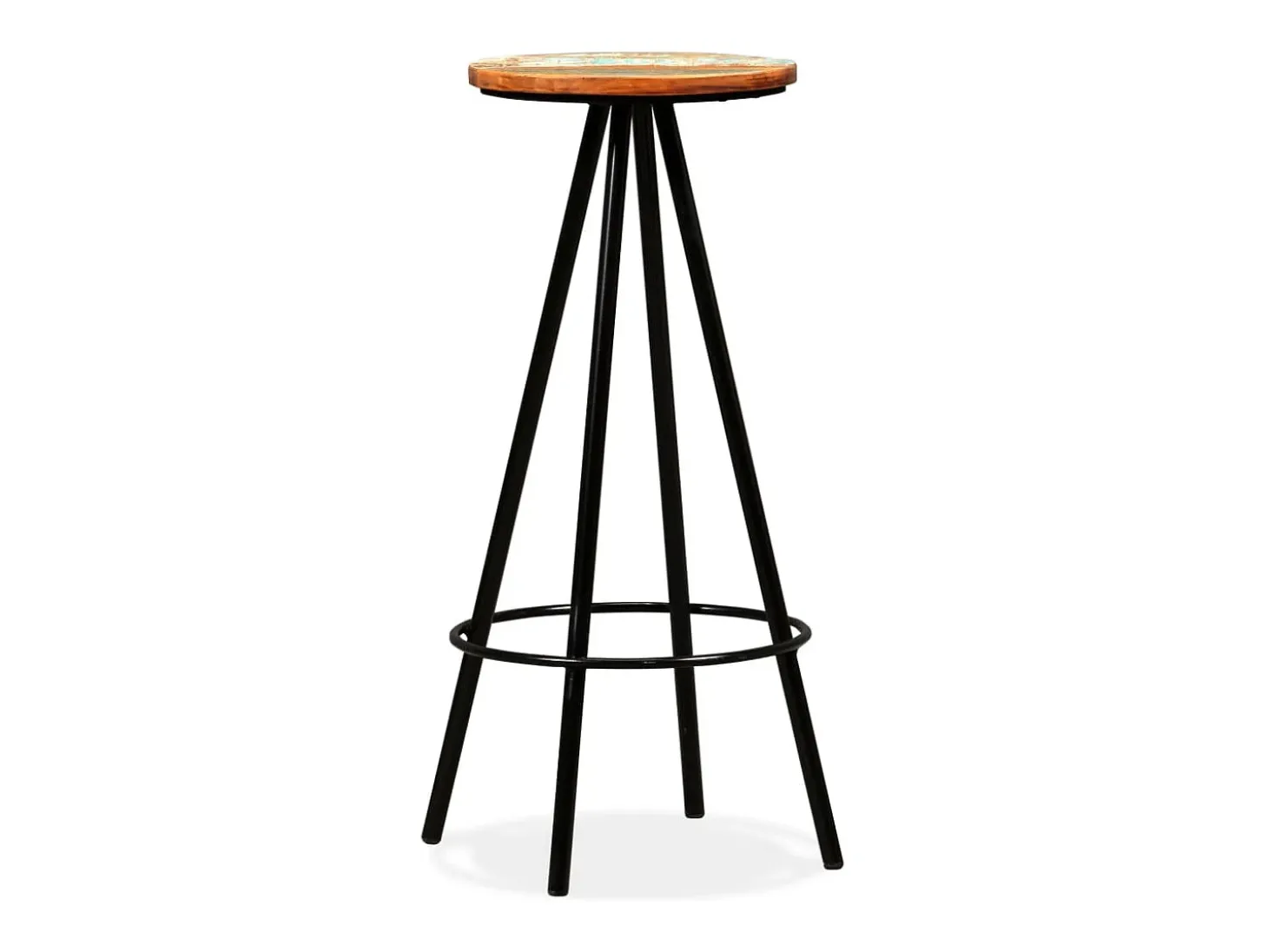 Conjunto de bar 5 pcs madeira recuperada maciça