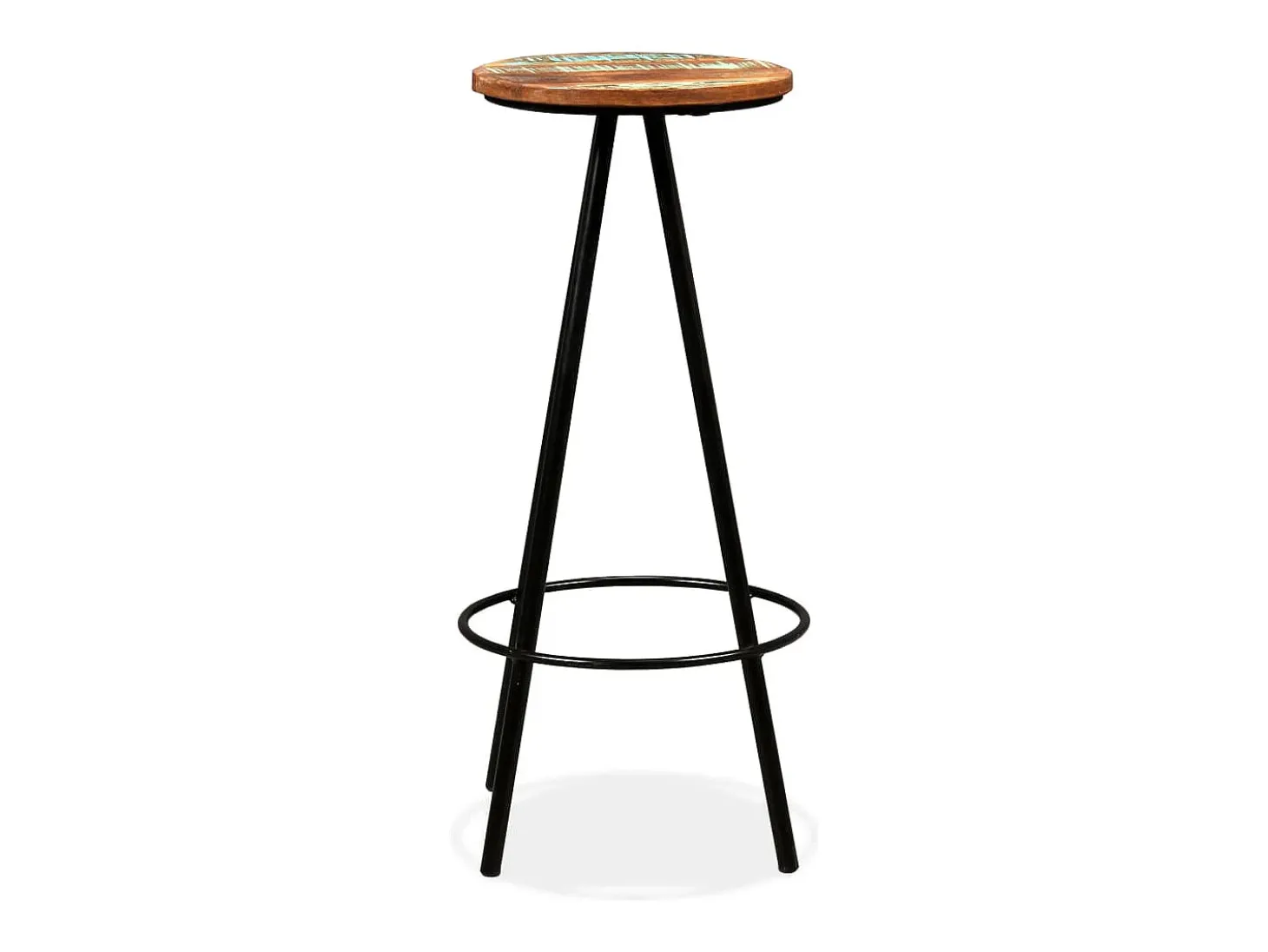 Conjunto de bar 5 pcs madeira recuperada maciça