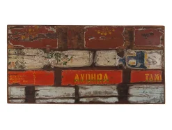 Conjunto de bar 5 pcs madeira recuperada maciça multicor