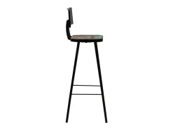 Conjunto de bar 5 pcs madeira recuperada maciça multicor