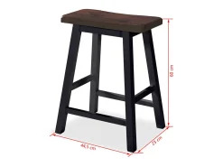 Conjunto de bar 3 pcs MDF preto