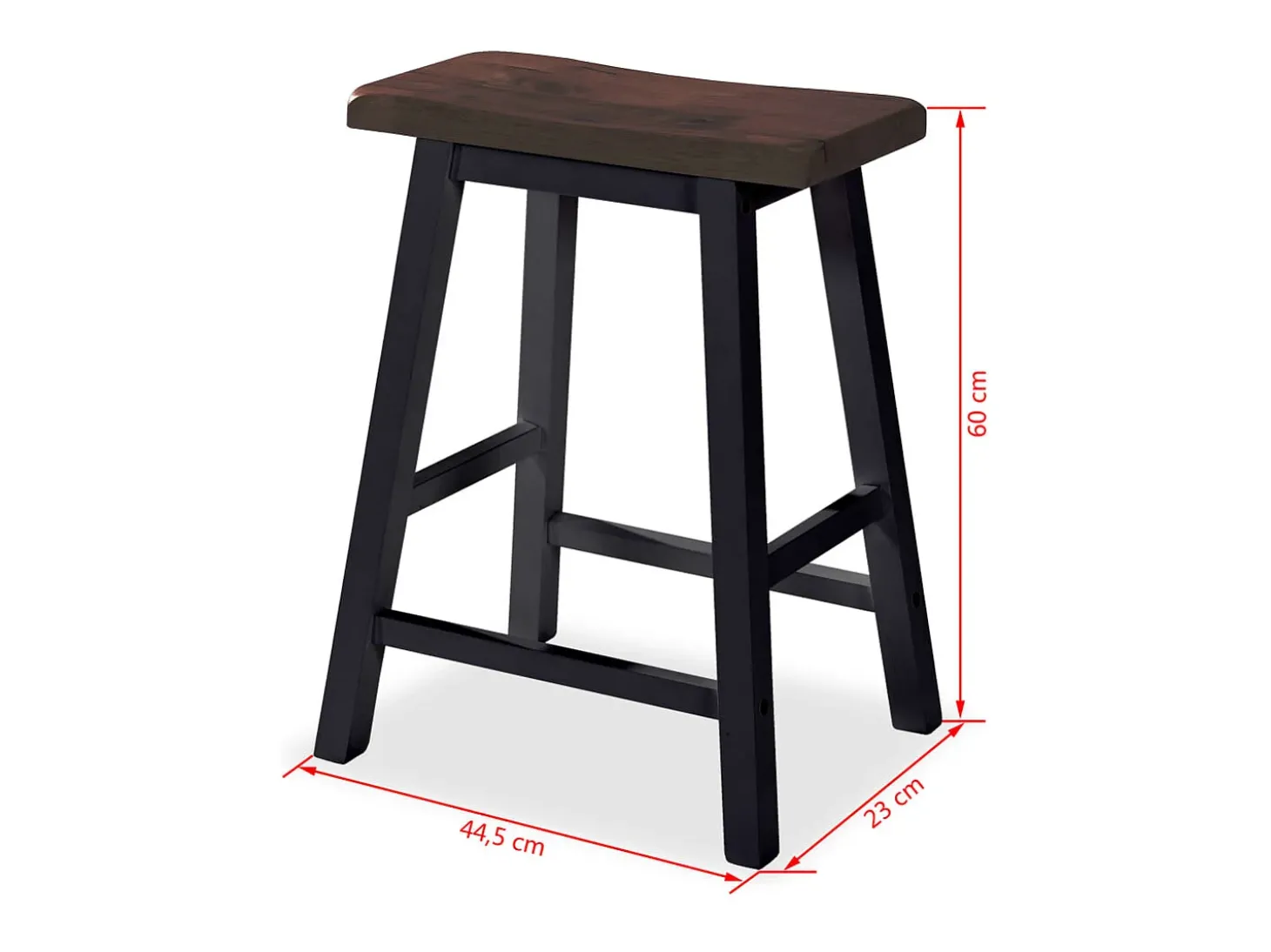 Conjunto de bar 3 pcs MDF preto