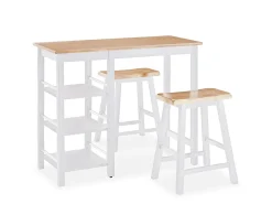 Conjunto de bar 3 pcs MDF branco