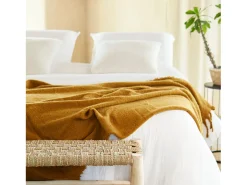 Conjunto de Cama Casal em Gaze de Algodão Branco 