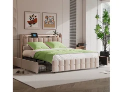 Conjunto de cama de 3 peças, fronha*2 (80 x 80), lençol com elástico (140 x 200) + capa de edredom (140 x 210), verde, poliéster