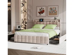 Conjunto de cama de 3 peças, incluindo 2 fronhas (80 x 80 cm), 1 lençol de baixo com elástico (160 x 200 cm) + 1 capa de edredom (155 x 220 cm), verde, poliéster.
