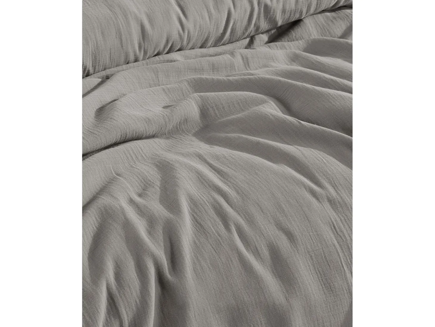Conjunto de capa de edredão 200x200 cm e fronha em gaze de algodão.