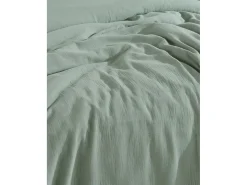 Conjunto de capa de edredão 200x200 cm e fronha em gaze de algodão.