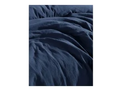 Conjunto de capa de edredão 240x220 cm e fronha em gaze de algodão.