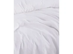 Conjunto de capa de edredão 240x220 cm e fronha em gaze de algodão.
