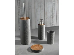 Conjunto de casa de banho GAETA 4 peças cinzento