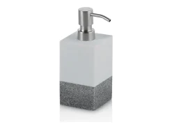 Conjunto de casa de banho de 4 peças RABAT branco/cinzento