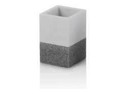 Conjunto de casa de banho de 4 peças RABAT branco/cinzento