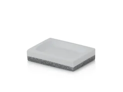 Conjunto de casa de banho de 4 peças RABAT branco/cinzento