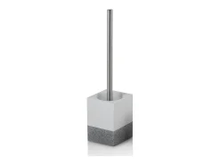 Conjunto de casa de banho de 4 peças RABAT branco/cinzento