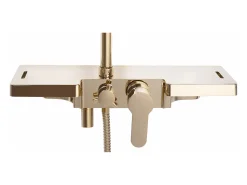 Conjunto De Chuveiro Cromado Rea Bravo Gold