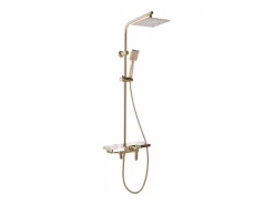 Conjunto De Chuveiro Cromado Rea Bravo Gold