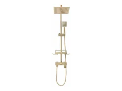 Conjunto De Chuveiro Cromado Rea Jack Brush Gold