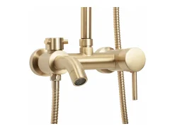 Conjunto De Chuveiro Cromado Rea Luis Brush Gold