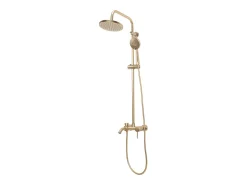 Conjunto De Chuveiro Cromado Rea Luis Brush Gold