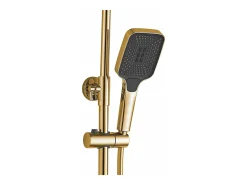 Conjunto De Chuveiro Cromado Rea Helix Gold