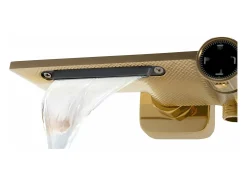 Conjunto De Chuveiro Cromado Rea Helix Gold