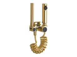 Conjunto De Chuveiro Cromado Rea Helix Gold
