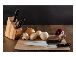 Conjunto de cozinha Arcos de 3 peças com facas e tesouras pretas - 285000