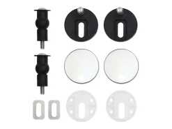 Conjunto de dois assentos sanitários com tampas de fechamento suave em MDF com design de gota d'água 02_0002980
