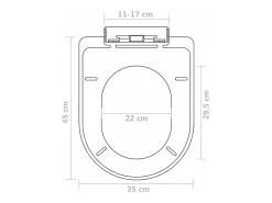 Conjunto de dois assentos sanitários com tampas de plástico branco 02_0002956