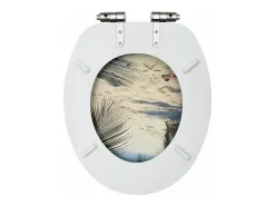 Conjunto de dois assentos sanitários com tampas de fechamento suave MDF cor praia 02_0002984
